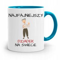 Kubek Błękitny Dzień Dziadka Najfajniejszy Dziadek Z Nadrukiem Ze Zdjęciem