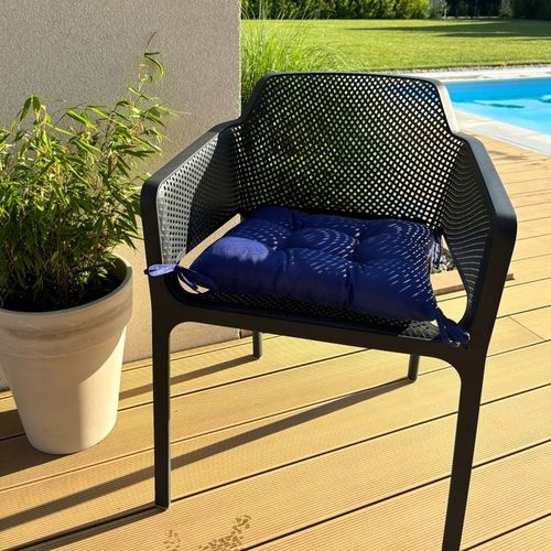 PODUSZKA NA KRZESŁO OGRODOWA WIĄZANA ŁAWKĘ PALETY MEBLE DO OGRODU 45X45 na Arena.pl