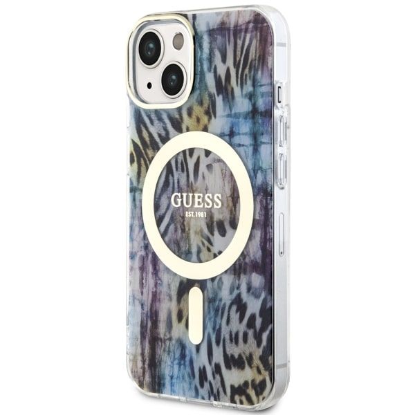 Etui Guess do iPhone 15, iPhone 14, iPhone 13, Niebieski, MagSafe zdjęcie 2