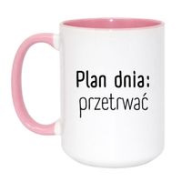Duży Biało-Różowy 450 ml