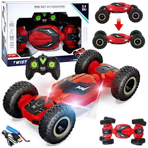 SAMOCHÓD ZDALNIE STEROWANY RC AUTO TWIST CAR STUNT 4X4 PREZENT DLA DZIECI na Arena.pl