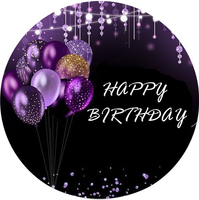 Opłatek na tort Balony Kwiaty Ramka Okazjonalny Happy Birthday