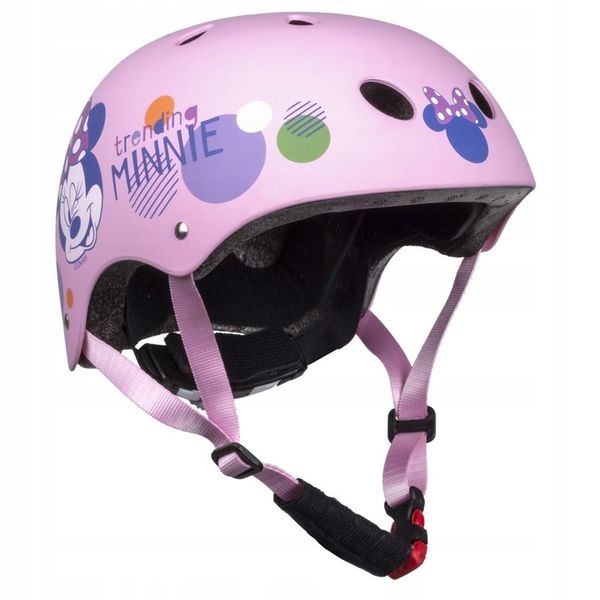 KASK SPORTOWY DLA DZIECI ROWEROWY DZIECIĘCY REGULOWANY MYSZKA MINNIE 52-56 zdjęcie 9