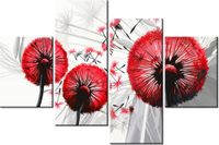 140CM 70 OBRAZ DMUCHAWCE CZERWIENI ŚCIENNY