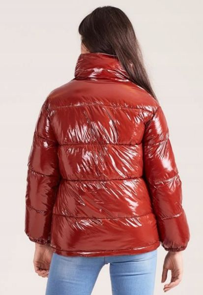 Kurtka damska BRĄZOWA lśniąca r S zdjęcie 2