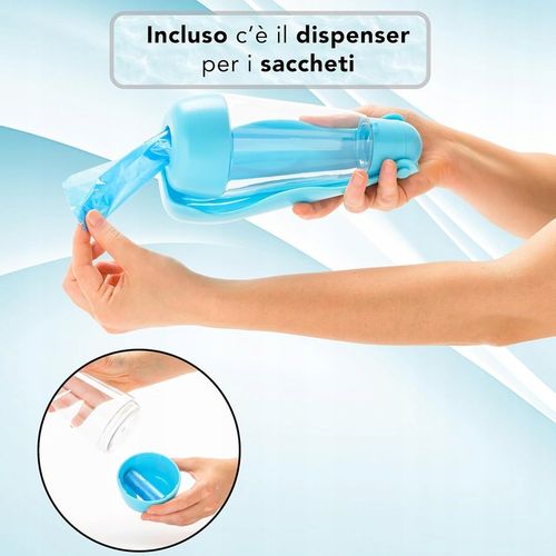 Butelka dla psa na wodę/woreczki/łopatka, 3w1, 420ml IDEALNY PREZENT na Arena.pl