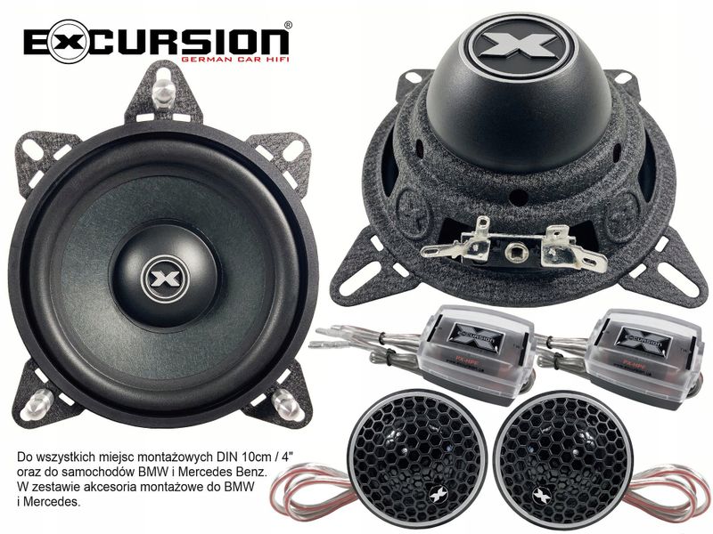 Głośniki Excursion zestaw 2 drożny 10cm 200W zdjęcie 14