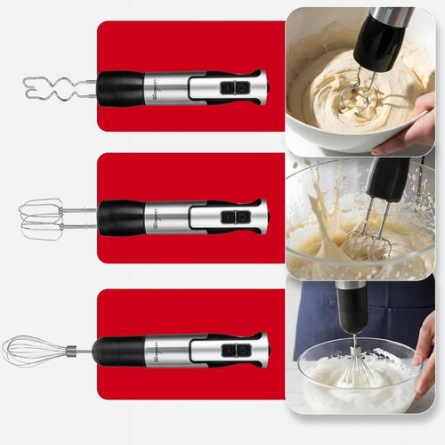 MOCNY BLENDER RĘCZNY WIELOFUNKCYJNY MIKSER NAJMOCNIEJSZY SILNIK OSTRZE na Arena.pl