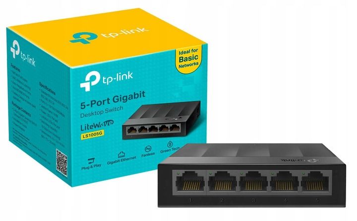 ENERGOOSZCZĘDNY SWITCH Tp-Link LS1005G 5x1GBit 1GB zdjęcie 2
