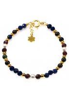 Bransoletka Lapis Granat 925