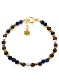 Bransoletka Lapis Granat 925