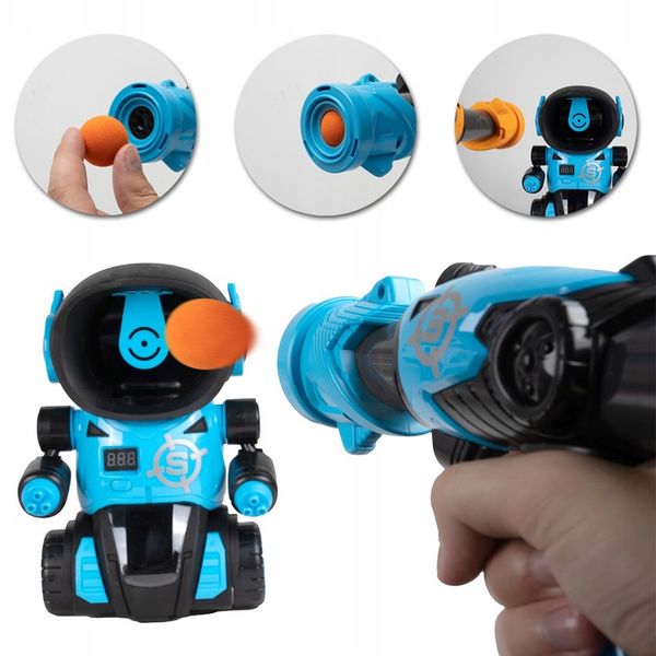 ROBOT GRA STRZELANIE DO CELU PISTOLET LICZNIK LCD TARCZA DO STRZELANIA zdjęcie 12