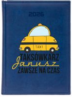 KALENDARZ A4 2026 DZIENNY terminarz nadruk PREZENT DLA TAKSÓWKARZA