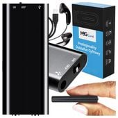 Mini Podsłuch Szpiegowski Mały Dyktafon 16GB Detekcja Aktywacja Głosu