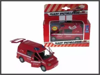 Auto Van Straz pożarna z dźwiękiam 14cm pudełko