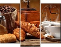 90CM 70 ZEGAR 3 ELEM KAWA SCIENNY DRUK