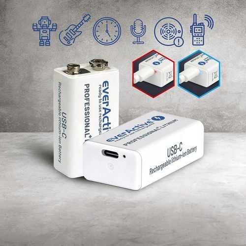Baterie EVERACTIVE EVHR22-550C 6F22 / 9V na Arena.pl