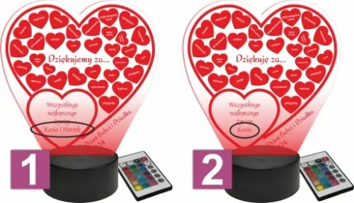 Prezent na Dzień Babci i Dziadka Statuetka dla Dziadków lampka LED + GRAWER na Arena.pl