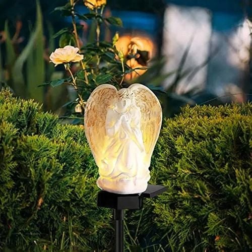 ANIOŁ SOLARNY LAMPKA LED NA WSZYSTKICH ŚWIĘTYCH NA CMENTARZ GRÓB na Arena.pl