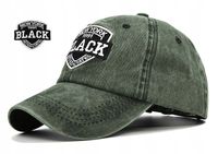 Czapka z daszkiem bejsbolówka vintage ZIELONA