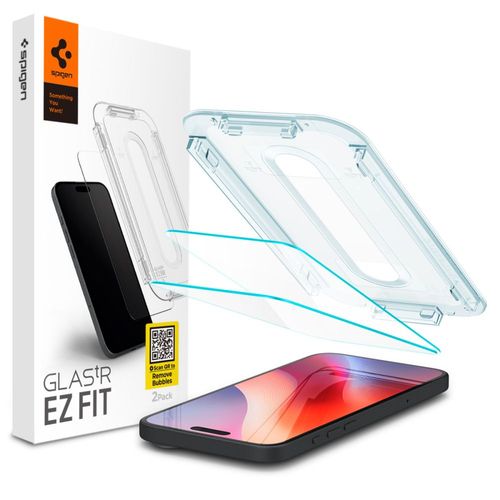 Szkło Hartowane Spigen EZ Fit 2-pack DO iPhone 15, 16 Łatwy Montaż na Arena.pl