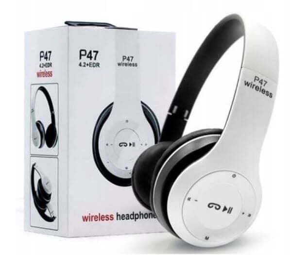 ND41_dS_54805 Słuchawki bluetooth P47 biały zdjęcie 2