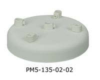 Podsufitka metalowa 5 otworów 135mm kolor biały + biały