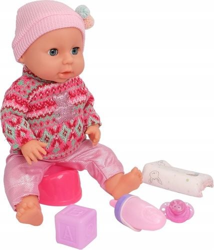 LALKA BOBAS INTERAKTYWNA SIKA PIJE PŁACZE GAWORZY 43cm Akcesoria 8 FUNKCJI na Arena.pl