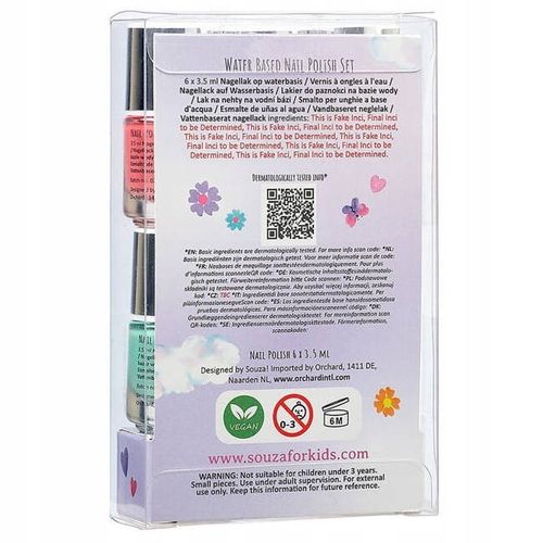 SOUZA Lakiery lakier do paznokci peel-off dla dzieci zestaw 6 el. na Arena.pl
