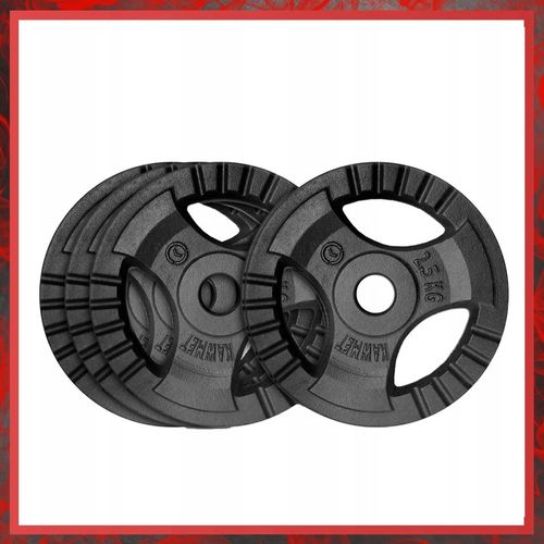 Zestaw 10 kg obciążenia żeliwne kierownica siłownia domowa fitness 4x2,5kg na Arena.pl