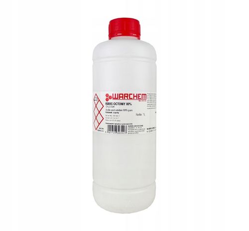 KWAS OCTOWY 80% czysty op.1L WARCHEM na Arena.pl