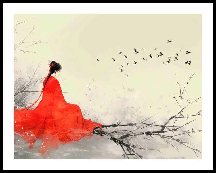 Plakat 65x50cm Diva Na Gałęzi zdjęcie 3
