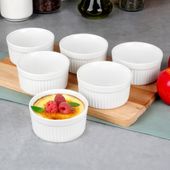 Miseczki do zapiekania ceramiczne białe 260 ml 6 szt.