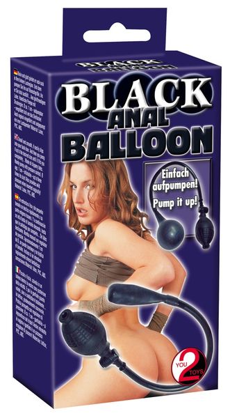 Black Anal Balloon Korek analny pompowany zdjęcie 2