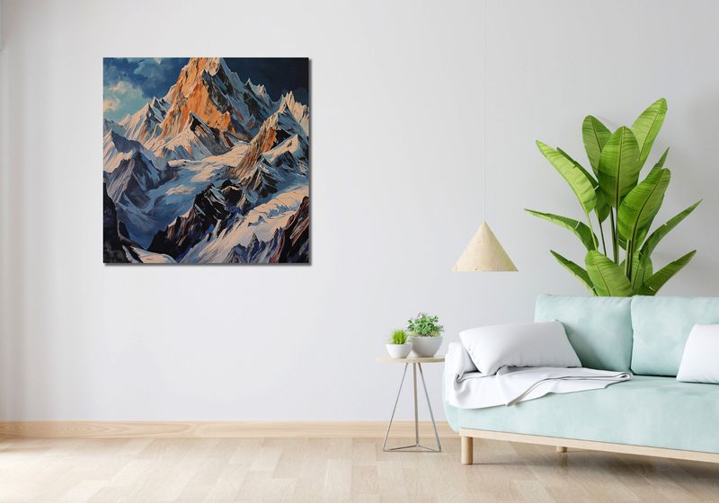 Obraz 90x90cm Górki Majestat Chwil zdjęcie 2