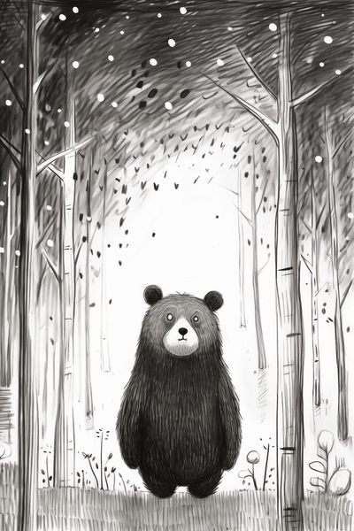 Plakat 30x45cm Ciekawski Miś zdjęcie 1