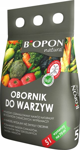 BIOPON Obornik granulowany do warzyw 5L zdjęcie 1