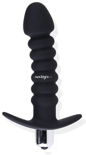 Falisty Penis Silikonowy Korek, Plug + Wibracje na Arena.pl