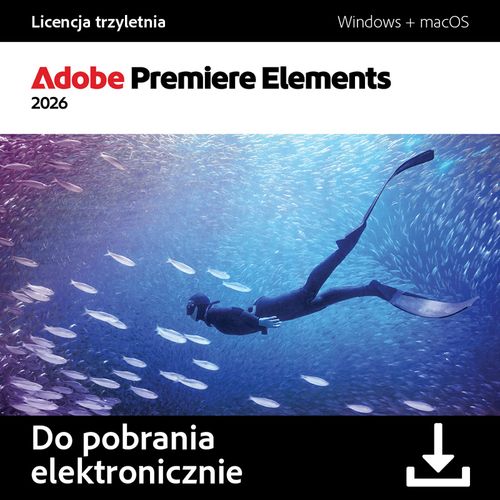Adobe Premiere Elements 2026 MacOS / Windows - 3 lata na Arena.pl