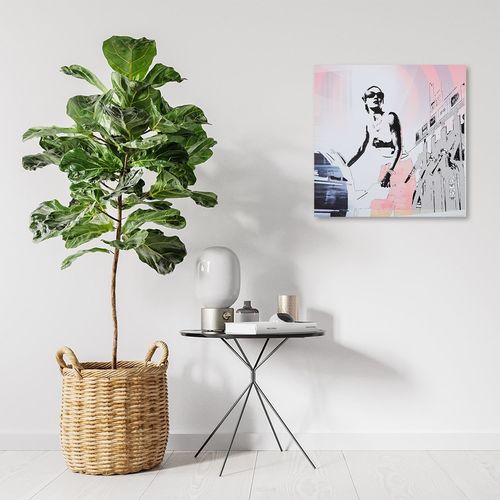 Deco Panel, Kobieta tankująca samochód 70x70 na Arena.pl