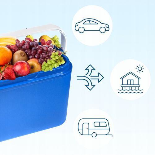 LODÓWKA TURYSTYCZNA 10L na WKŁADY MROŻĄCE do auta KAMPERA łodzi piknik na Arena.pl