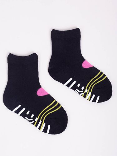 Skarpety bawełniane półfrotte dziewczęce z ABS kolorowe 6PAK 23-26 na Arena.pl