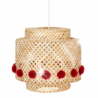 Lampa sufitowa wisząca nowoczesna BAMBUS BOHO ø 28cm dla dzieci