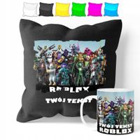 ZESTAW: KUBEK + POSZEWKA - ROBLOX GRA - PREZENT WIELE WZORÓW + IMIĘ