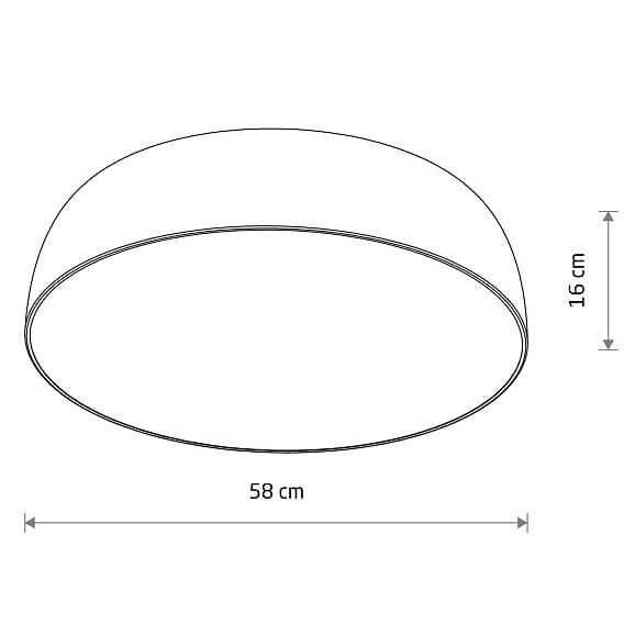 Lampa sufitowa salonowa Satellite 8016 Nowodvorski owalna metalowa czarna zdjęcie 2