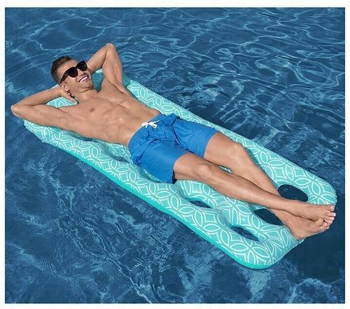 Duży Wygodny Materac Leżak Szezlong Dmuchany do Wody Pływania Basenu 43550 na Arena.pl