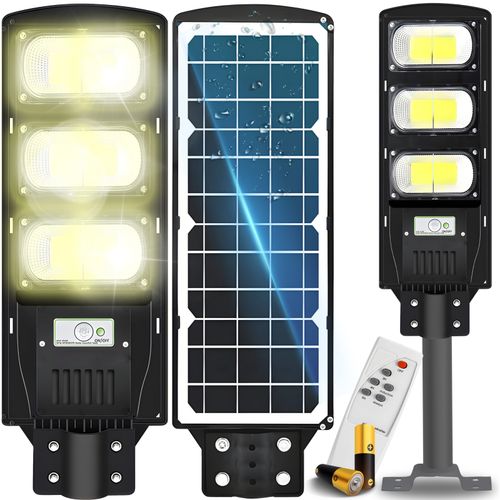 Lampa solarna uliczna miejska z czujnikiem ruchu zmierzchu LED PILOT 240 W na Arena.pl