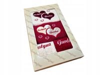 Komplet 4 Ręczników z Twoim haftem na prezent ślub rocznica święta ślubny.