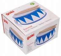 ZABAWKI DLA DZIECI BĘBENEK NIEBIESKI ZABAWKA MUZYCZNA DLA DZIECKA OD GOKI