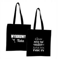 Eko Torba z nadrukiem napis WYBOROWY TATA